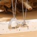 Peach Heart Fashion Versatile Love Embedding Couple 2-piece Set Necklace Accessories_ipsvogv.com