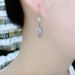 Cao Shi's diamond earrings for women's new design, showing off the trend of slim earrings to the small crowd_ipsvogv.com