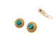 French commuting versatile round zirconia blue exquisite temperament daily wearing earrings_ipsvogv.com