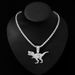 Trendy Alloy Dinosaur Skeleton Pendant, Mysterious Style Necklace, Personalized Men's And Women's Fashion Accessories,_ipsvogv.com
