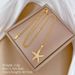 Sea 【 】 Star Light Luxury Charm Gorgeous Full Diamond Necklace Women's Versatile Clavicle Titanium Steel Chain 【 】_ipsvogv.com