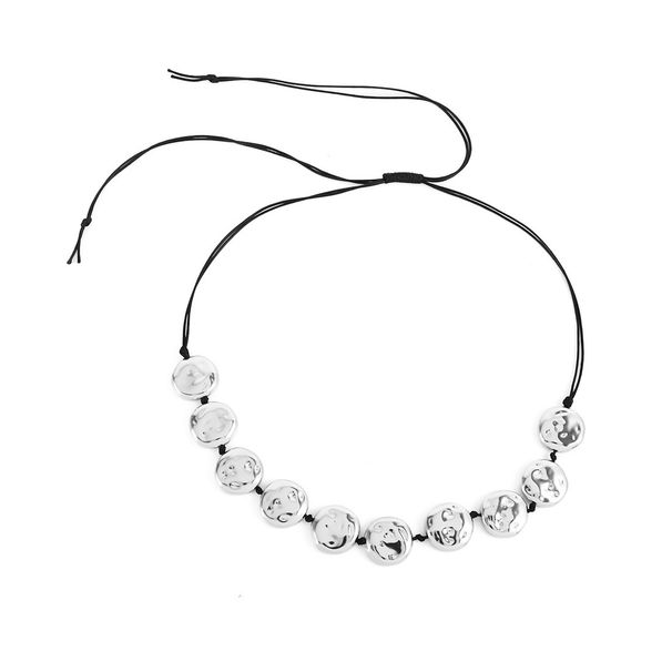 Fashion Round Cake Necklace Retro Exaggerated Irregular Round Personality Niche Jewelry_ipsvogv.com