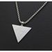 Student Singer Rap DJ Hip Hop Hairstylist Geometric Triangle Pendant Titanium Steel Men's And Women's Necklace Sweater_ipsvogv.com