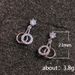 Cao Shi's Earrings for Women's Simple Earrings, New Trendy Diamond Embedding, Advanced Ring Earrings_ipsvogv.com