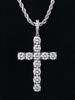 Straight Full Diamond Solid Cross Necklace For Men And Women Hip Hop Fashion Zircon Pendant Jewelry_ipsvogv.com