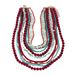 Fashion multi layer handmade rice beaded gravel necklace stacked turquoise personality women's jewelry_ipsvogv.com