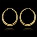 Longrui Exaggerated Earrings Fashion Simple Gold Earrings Large Round Earrings Exquisite Glossy Earrings Earrings_ipsvogv.com