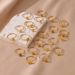 hot selling stainless steel plated real gold 26 English letters ring open adjustable ring_ipsvogv.com