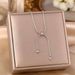 Japanese Korean Niche Design With Adjustable Titanium Steel Necklace For Women's Fashion Versatility, Simple And Cool_ipsvogv.com
