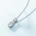 new Three Lives Three Worlds Brilliant Moissanite Pendant S925 Silver Inlaid Moissanite Clavicle Pendant Simple_ipsvogv.com