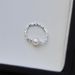 SUU New Niche Personality Cold Wind Protection Color Crushed Silver Freshwater Pearl Elastic Natural Stone Ring_ipsvogv.com