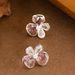 Cute, Sweet, Fresh Crystal Bow From Japan Korea, Feminine Temperament, Simple And Versatile Design, Silver Needle_ipsvogv.com