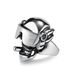 Goggles can swing cigar skull stainless steel ring men's niche personality wear titanium steel hand jewelry_ipsvogv.com