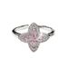 【 1351 People's Collection 】 High End Snowflake Pink Zircon Flower Clover Open With Niche Design Temperament, Light_ipsvogv.com
