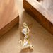 Fashionable Exquisite Diamond Inlaid Zircon Swan For Women, Light Luxury, Sweet And High-end Silver Needle Earrings_ipsvogv.com