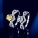 Setting Sliver Crown Diamond Ring Moissanite Ring_ipsvogv.com