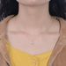 Women's Jewelry S925 Sterling Silver Water Drop Zircon Necklace Light Luxury Ins Niche Design High End Simple Pendant Clavicle Chain_ipsvogv.com