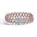 Men’s Jewelry Set Fashion Hip Hop 18mm Pink And White Zircon Spike Thorn Cuban Chain Necklace Spring Buckle Men's Personality Hip Hop Necklace_ipsvogv.com