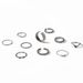 Multi Metal Fried Dough Twists Pearl 10 Piece Set Hollow Drop Oil Simple Opening Ring_ipsvogv.com