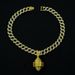 New Hot Selling Double-sided Oval Rugby Alloy Pendant, Personalized And Trendy Men's Cuban Chain Necklace_ipsvogv.com