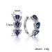 Cao Shike Laiyin Blue New Zircon Elegant Celebrity Accessories Magazine Earrings_ipsvogv.com