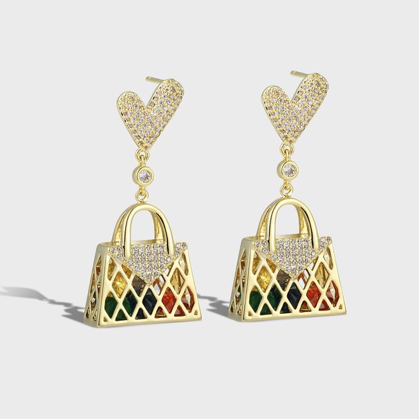 Designer's New Versatile Fashion Bag Boutique Internet Celebrity Swinging Street Silver Needle Earrings_ipsvogv.com