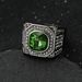 New 316 Stainless Steel Full 3D Colorful Diamond Personality Men's Ring_ipsvogv.com