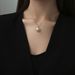 Pearl Studded Diamond Necklace With Titanium Steel Color Retention, Simple And Fashionable, Niche Design, Exquisite Ins_ipsvogv.com