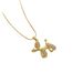 New Necklace Women's Korean Edition Simple Set With Zircon Titanium Steel Cute Balloon Dog Pendant Versatile Collar_ipsvogv.com