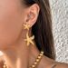 Fashionable Niche INS Titanium Vintage Large And Small Starfish Embossed Versatile Earrings_ipsvogv.com