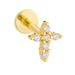 Women's Jewelry 925 Sterling Silver Geometric Diamond Opal Flat Head Thread Body Piercing Earrings Fashion Jewelry_ipsvogv.com