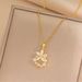Flower Pendant Women's High-end Light Luxury Niche Design Necklace Sweet High-end Design Necklace Clavicle Chain Niche_ipsvogv.com