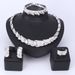Italy New Design Gold Color Crystal Sets For Women Party Necklace Earring African Beads Jewelry Set Gift_ipsvogv.com