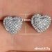 Cao Shi's new fashion ol micro inlaid zircon love women's Earrings wedding anniversary gift_ipsvogv.com