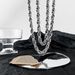 Ultra Thick Domineering Hip Hop Rock Clavicle Trend Men And Women Couple Titanium Steel Twist Chain Necklace_ipsvogv.com