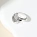 Silver trendy cross plain ring retro fashion female niche versatile popular temperament ring_ipsvogv.com