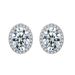 Unisex classic egg shaped zircon earrings with full diamond micro inlaid gold plated earrings hot selling jewelry_ipsvogv.com
