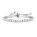 Unisex single row square zircon bracelet for women with full diamonds, adjustable pull out tennis bracelet jewelry_ipsvogv.com