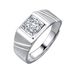 Korean Version Of Male God Charm Gold-plated Cubic Zirconia Personalized And Fashionable Open Mouth Sparkling Sand Ring_ipsvogv.com
