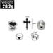 Hot Selling Combination Ring, Personalized Black Heart Opening, 5-piece Set, Drip Oil Ring_ipsvogv.com