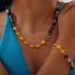 Middle Ancient Style, Niche Personality, Elegant Jewelry, Natural Stone Bead Splicing, Pig Nose Design, Titanium Steel_ipsvogv.com