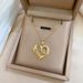 Shiny Zircon Heart Love Pendant Necklace Stainless Steel Fashion Geometric Choker Jewelry Gifts For Women_ipsvogv.com