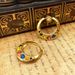 Ins style metal earrings with exaggerated inlay of colorful zircon large earrings, high-end feeling, niche ear buckle_ipsvogv.com