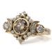 Sanjie Moonlight Star Coffee Color Ring Women's Fashion Versatile Zircon Jewelry Women_ipsvogv.com