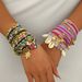 Minimalist and fashionable OL women's set, personalized multi-layer woven shell, niche design bracelet, long bracelet_ipsvogv.com