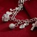 Thirteen Silver Plated Korean Fashion Pendant 13 Hanging Bracelets_ipsvogv.com