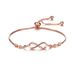 E025 Adjustable Pull-out 8-shaped With Micro Inlaid Zircon Hot Selling Bracelet For Women's Accessories_ipsvogv.com