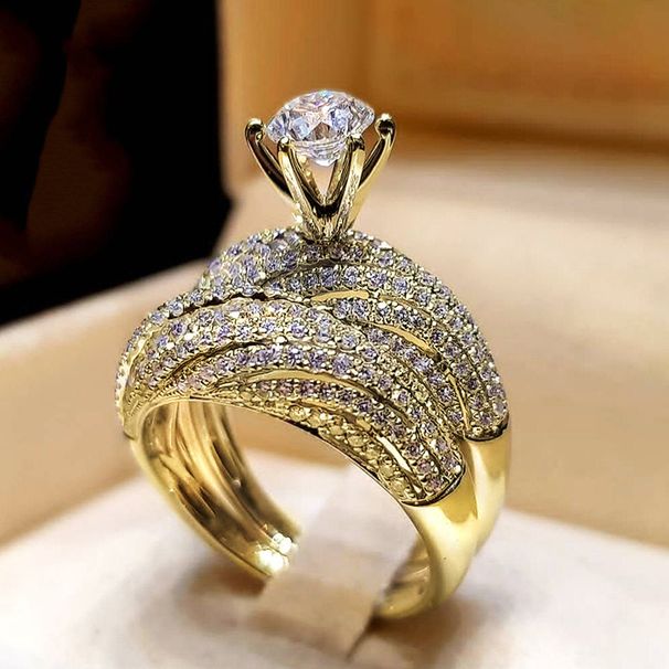 Cao Shi Couple's Fashion Women's Zircon Birthday Gift New Style Pair Ring_ipsvogv.com