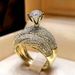 Cao Shi Couple's Fashion Women's Zircon Birthday Gift New Style Pair Ring_ipsvogv.com