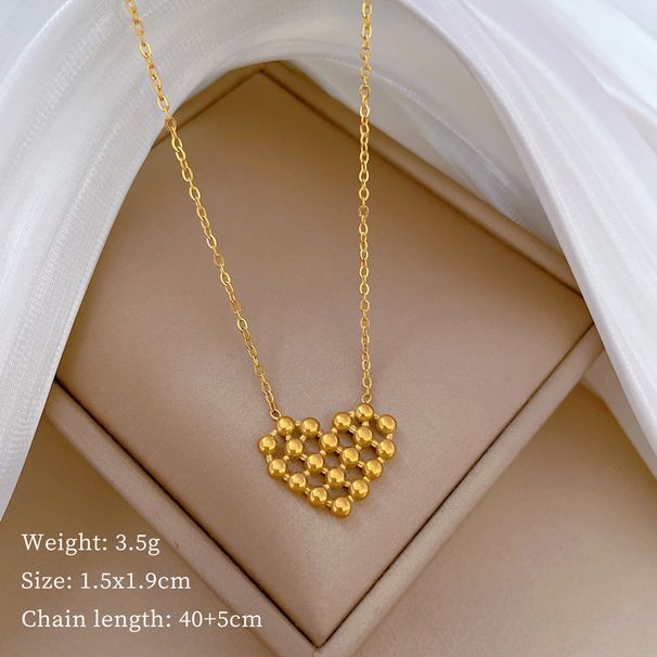 Full Body Titanium Steel With Hollow Round Beads, Caring Temperament, Extremely Simple Personality, And A Genuine Gold_ipsvogv.com